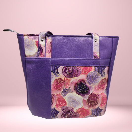 Eira Tote - Purple Roses